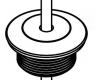 Moen 125758PW Pewter Spout Cap Moen 125758PW Pewter Spout Cap