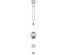 Moen 101428P Chrome Roman Tub Upper Diverter Rod Moen 101428P Chrome Roman Tub Upper Diverter Rod
