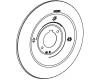 Moen 102563ST Villeta Satine Tub/Shower Escutcheon