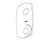 Moen 103683 Asceri Chrome Escutcheon Exacttemp