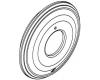 Moen 131185BN Brushed Nickel Wall Escutcheon & Gasket