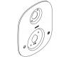 Moen 135149PW Wrought Iron 3 Function Diverter Escutcheon