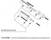 Moen 135167WR Wrought Iron 3 Function Transfer Valve Handle Extension Kit