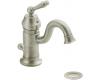 Moen S411BN Waterhill Brushed Nickel 4" Centerset Faucet with Pop-Up