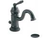 Moen S411WR Waterhill Wrought Iron 4" Centerset Faucet with Pop-Up