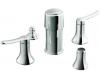 Moen S41705 Fina Chrome Two-Handle Bidet Faucet