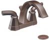 Moen S442ORB Felicity Oil Rubbed Bronze 4" Centerset Faucet with Pop-Up