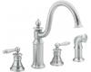 Moen Waterhill S712CSL Classic Stainless Two-Handle Kitchen Faucet