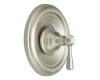 Moen T2111BN Kingsley Brushed Nickel Posi-Temp Pressure Balance Trim Kit with Lever Handle