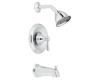 Moen T2113 Kingsley Chrome Posi-Temp Tub & Shower Trim Kit with Lever Handle