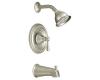 Moen T2113BN Kingsley Brushed Nickel Posi-Temp Tub & Shower Trim Kit with Lever Handle