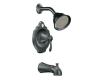 Moen T2503PW Vestige Pewter Posi-Temp Tub & Shower Trim Kit with Lever Handle