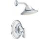 Moen Asceri T2806CPM Chrome/Platinum Posi-Temp Shower Trim Kit with Lever Handle