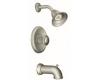 Moen Castleby T3110BN Brushed Nickel Moentrol Tub & Shower Trim Kit with Knob Handle