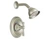 Moen T3112BN Kingsley Brushed Nickel Shower Trim Kit with Lever Handle