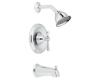 Moen T3113 Kingsley Chrome Tub & Shower Trim Kit with Lever Handle