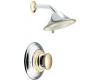 Moen Asceri T3161CP Chrome/Polished Brass Moentrol Shower Trim Kit with Knob Handle