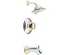 Moen Asceri T3162CP Chrome/Polished Brass Moentrol Tub & Shower Trim Kit with Knob Handle