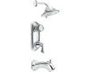 Moen Asceri T3431 Chrome ExactTemp Tub & Shower Trim Kit with Lever & Knob Handles