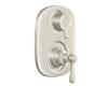 Moen T4111BN Kingsley Brushed Nickel Transfer Valve Trim Kit with Knob & Lever Handle