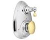 Moen Kingsley T4111CP Chrome/Polished Brass Moentrol Transfer Valve Trim Kit with Knob & Lever Handle