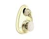 Moen Asceri T4120CGPC Classic Gold/Pebbled Cream Moentrol Transfer Valve Trim Kit with Knob & Lever Handle