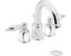 Moen Castleby T4945 Chrome 4" Mini Widespread Trim Kit with Pop-Up & Lever Handles