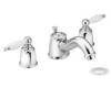 Moen Castleby T4965CPC Chrome/Porcelain 8-16" Widespread Trim Kit with Lever Handles