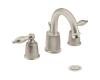 Moen Castleby T4985STST Satine/Satine 8-16" Widespread Trim Kit with Lever Handles