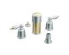 Moen Castleby T5230CP Chrome/Polished Brass Bidet Trim Kit with Lever Handles