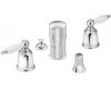 Moen Castleby T5230CPC Chrome/Porcelain Bidet Trim Kit with Lever Handles