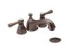 Moen Kingsley T6103ORB Oil Rubbed Bronze Mini Widespread Trim Kit with Lever Handles