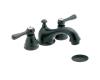 Moen Kingsley T6103WR Wrought Iron Mini Widespread Trim Kit with Lever Handles