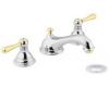 Moen Kingsley T6105CP Chrome/Polished Brass Widespread Trim Kit with Lever Handles