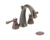 Moen Kingsley T6123ORB Oil Rubbed Bronze Mini Widespread Trim Kit with Lever Handles