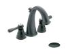Moen Kingsley T6123WR Wrought Iron Mini Widespread Trim Kit with Lever Handles