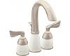 Moen Asceri T6506STV Satine/Ivory 4" Centerset Faucet Trim Kit with Pop-Up