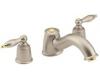 Moen Castleby T6985ST Satine/Polished Brass Roman Tub Faucet Trim Kit with Lever Handles