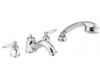 Moen Castleby T6986CPC Chrome/Porcelain Roman Tub Faucet Trim Kit with Hand Shower & Lever Handles
