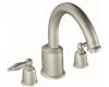 Moen Castleby T6988BN Brushed Nickel Roman Tub Faucet Trim Kit with Lever Handles