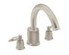 Moen T6988STST Castleby Satine/Satine Roman Tub Faucet Trim Kit with Lever Handles