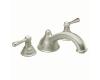 Moen T910BN Kingsley Brushed Nickel Roman Tub Faucet Trim Kit with Lever Handles