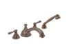 Moen T912ORB Kingsley Oil Rubbed Bronze Roman Tub Faucet Trim Kit with Hand Shower & Lever Handles