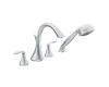 Moen T944 Eva Chrome Roman Tub Faucet Trim Kit with Hand Shower & Lever Handles