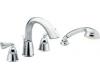 Moen Asceri T985 Chrome Roman Tub Faucet Trim Kit with Hand Shower & Lever Handles