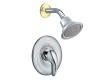 Moen Villeta TL2302CP Chrome/Polished Brass Posi-Temp Shower Trim Kit with Lever Handle