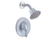 Moen Villeta TL2302PM Platinum/Chrome Posi-Temp Shower Trim Kit with Lever Handle