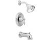 Moen Castleby TL2378CPC Chrome/Porcelain Posi-Temp Tub & Shower Trim Kit with Lever Handle