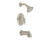 Moen TL2378STST Castleby Satine/Satine Posi-Temp Tub & Shower Trim Kit with Lever Handle