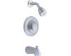 Moen Villeta TL3193PM Platinum/Chrome Moentrol Pressure Balance Trim Kit with Lever Handle